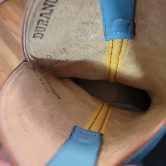 Durango Turqous vintage Cowboy boots 9.5 - Picture 7 of 11